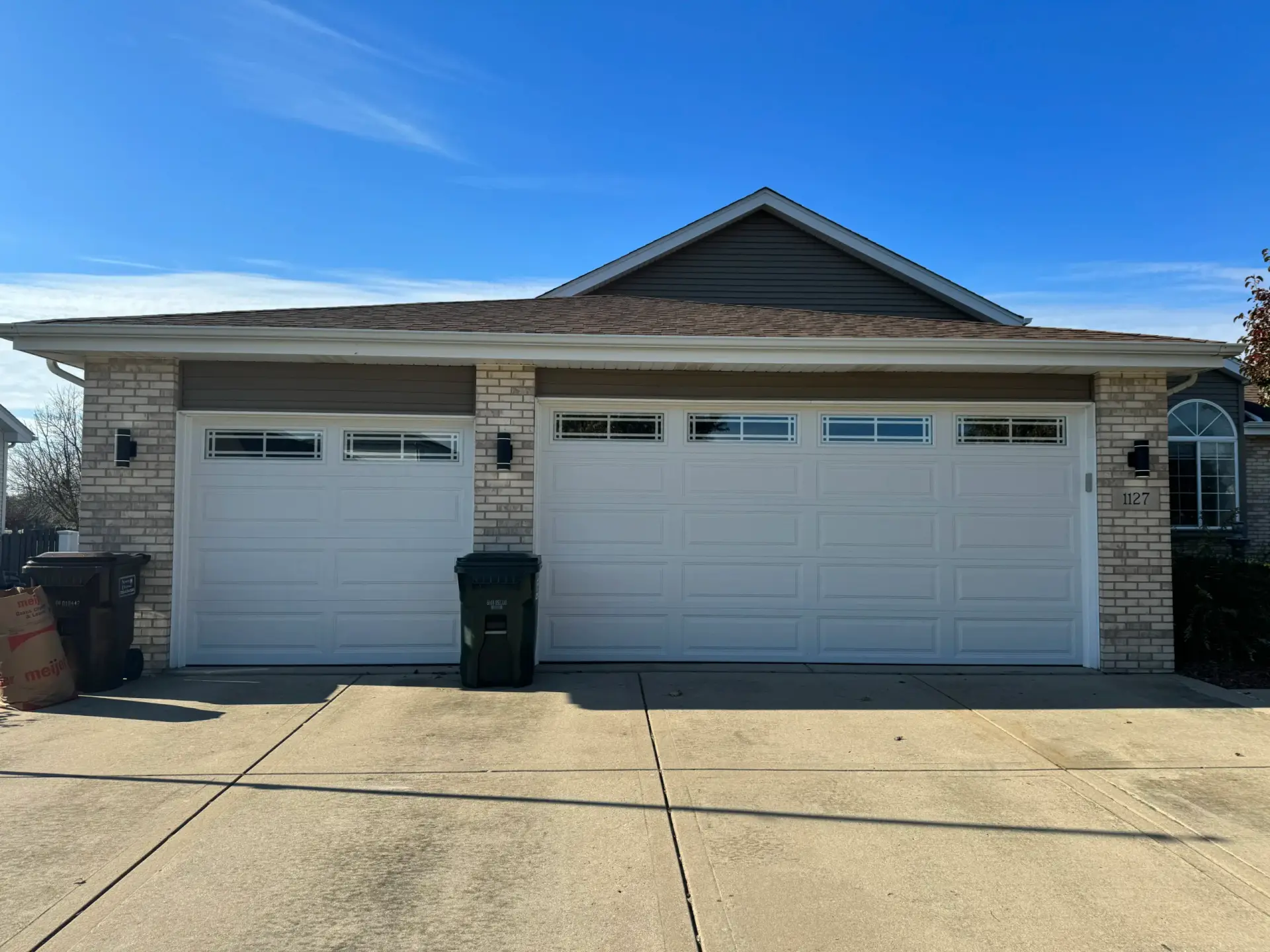 A top-tier, high-quality garage door with aesthetic appeal